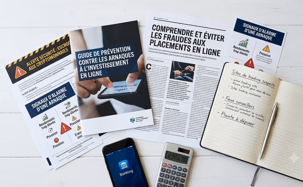 Guides de prévention contre les arnaques à l'investissement en ligne